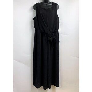 Winslow Collection Women's Sleeveless Front Tie Wide Leg Jumpsuit‎ Size 1X NWT